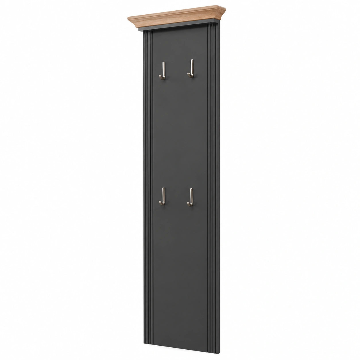 Garderobenpaneel – 41 × 195 × 9 cm, Landhausstil, aus Eichenholz, Artisan-Eiche