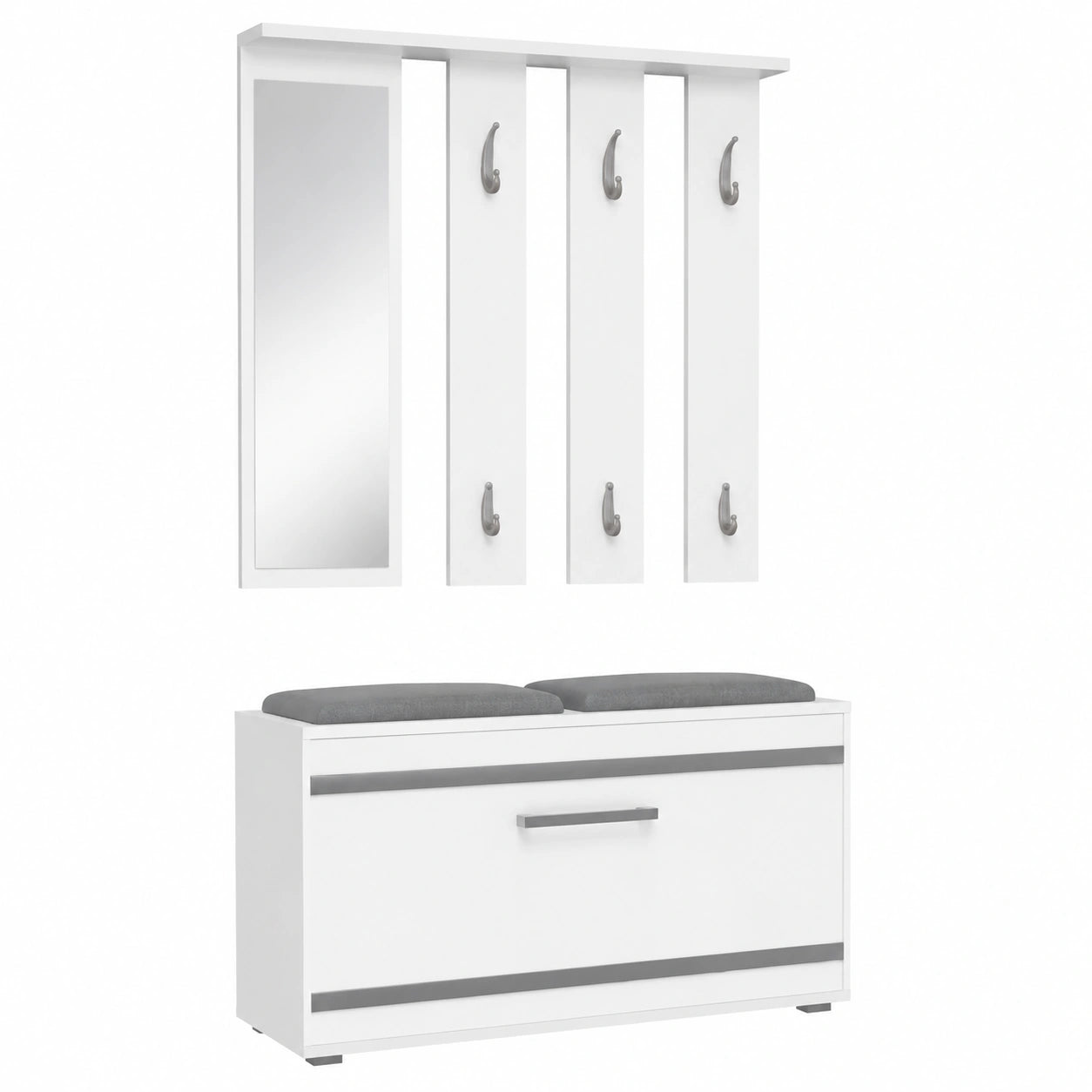 Wandgarderobe – 85 × 35 × 180 cm, für Flur