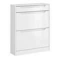 Schuhschrank – 89 × 95,5 × 23 cm, mit Schubladen, für Flur