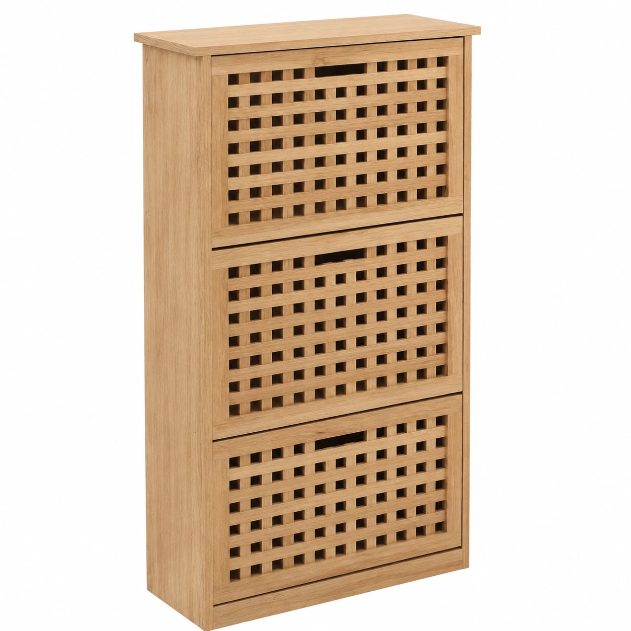 Schuhschrank – 55 × 20 × 104 cm, Naturfarben