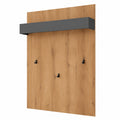 Flurgarderobe – aus Eichenholz, Anthrazit