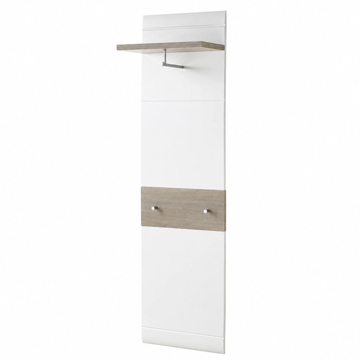 Garderobenpaneel – 39 × 195 × 30 cm, aus Eichenholz