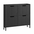 Schuhschrank – 100 × 19 × 91 cm, mit mehreren Türen, für Flur