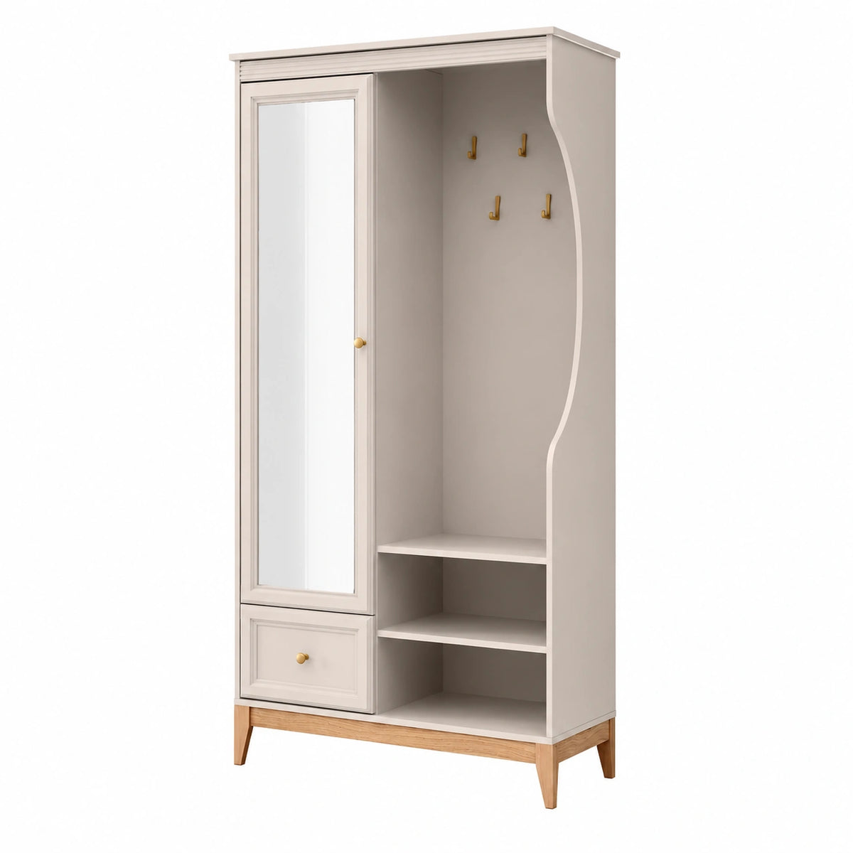 Garderobenschrank – 100 × 40,5 × 193 cm, für Flur